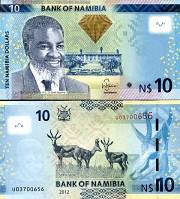 *10 Dolárov Namíbia 2012-13, P11 UNC - Kliknutím na obrázok zatvorte -
